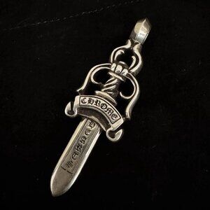 Chrome Hearts Large Dagger Pendant Sterling Silver 925